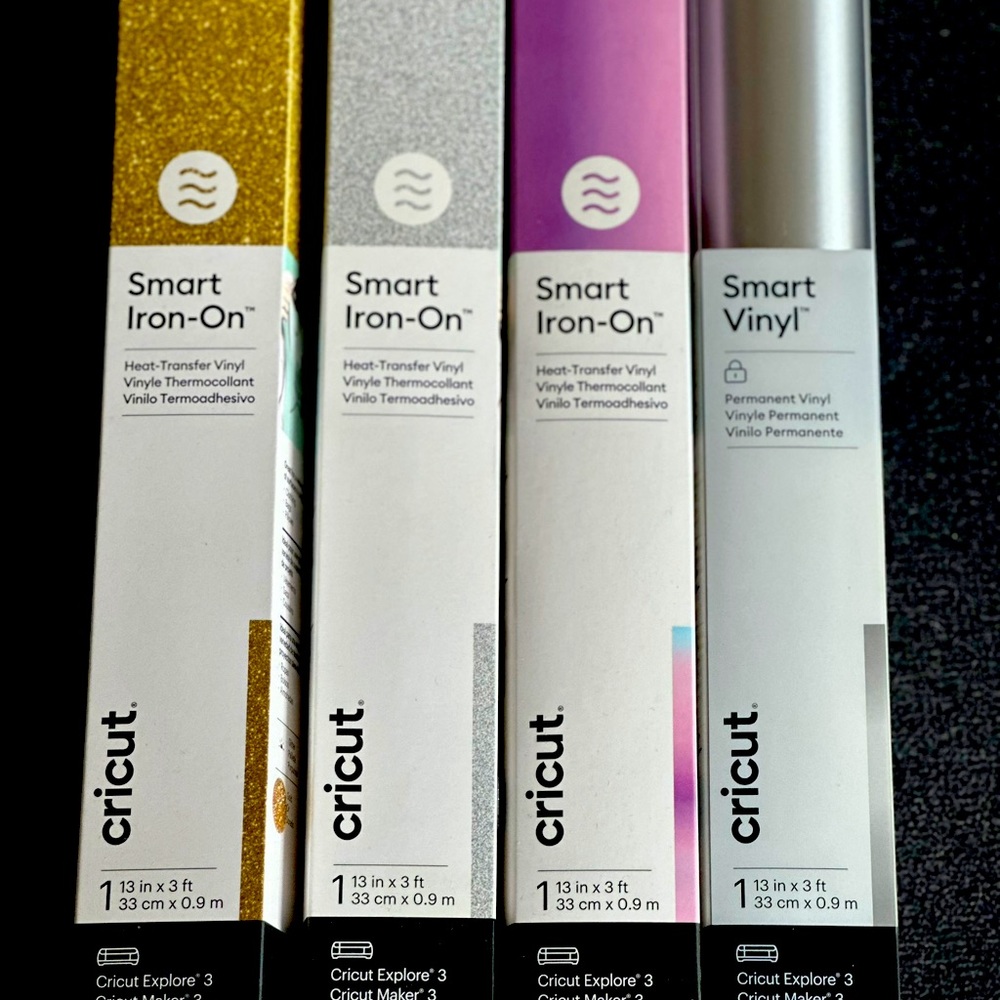 NIB Cricut Smart Vinyl lot of 4